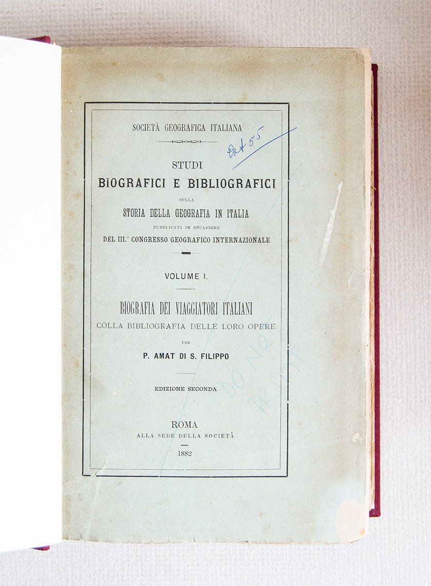 Studi Biografici e Bibliografici sulla Storia della Geografia in Italia …