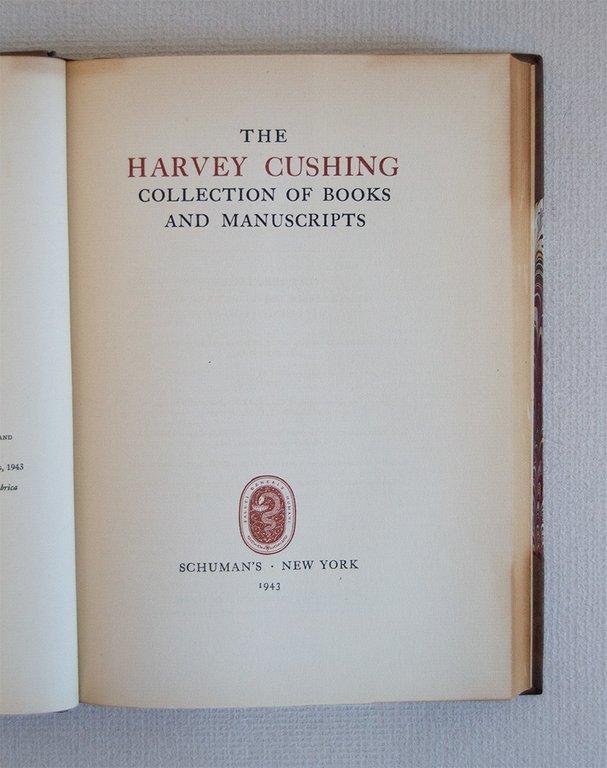 The Harvey Cushing Collection of Books and Manuscripts.