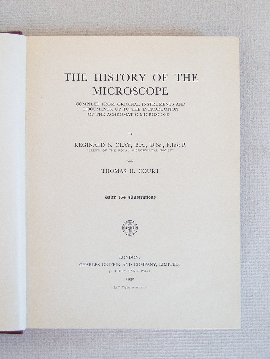 The History of the Microscope compiled from original instruments and …