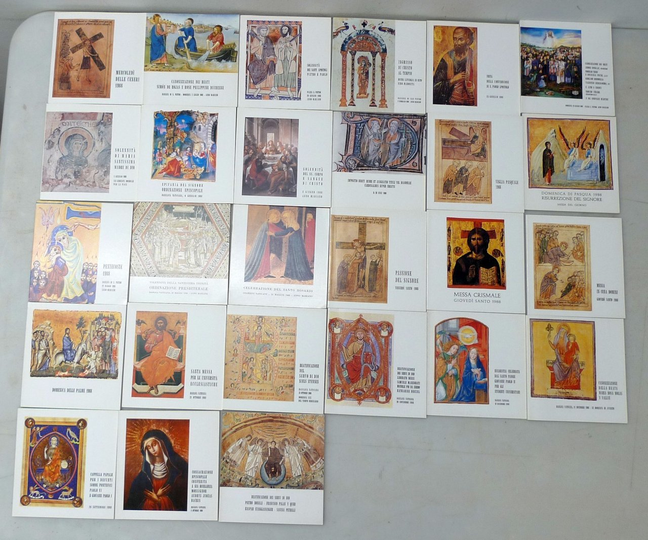 230 LIBRETTI LITURGICI Cerimonie pontificie 1987-1999[GIOVANNI PAOLO II,Wojtyla