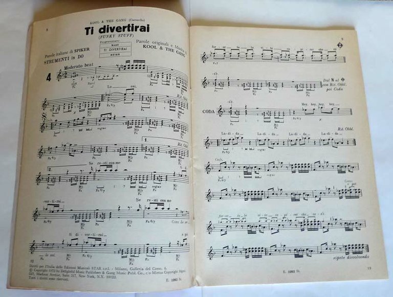 24 TOP HITS,Ed.Curci 1975,spartiti/testi[DEODATO,MANU DIBANGO,ISAAC HAYES,CHER