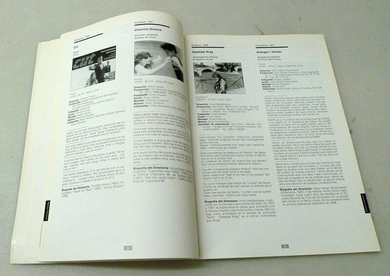 40.FESTIVAL INTERNACIONAL DE CINE DOCUMENTAL DE BILBAO,'98[catalogo cinema,corto