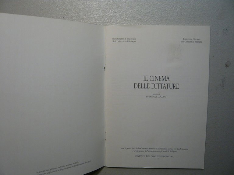 a cura di Stanzani,IL CINEMA DELLE DITTATURE, 1997[Cineteca di Bologna