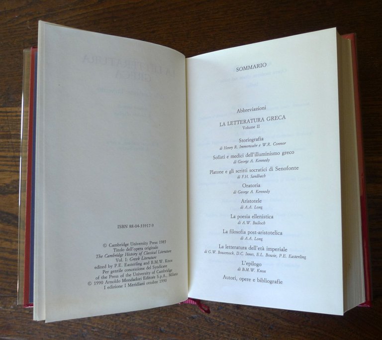 a cura E.Savino,LA LETTERATURA GRECA,2 voll.1989 Mondadori MERIDIANI[Cambridge | Immagine Gallery 8