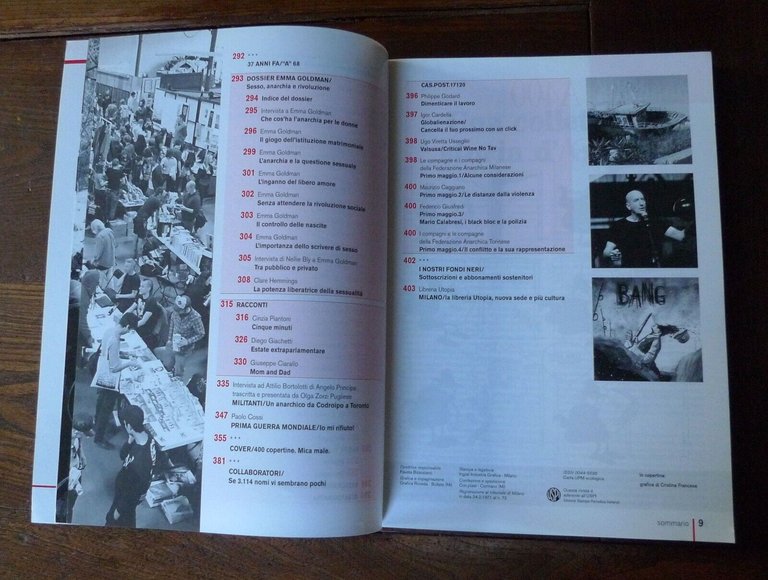 A RIVISTA ANARCHICA n.400 2015[cucina rom/NO TAV/Emma Goldman,ANARCHIA