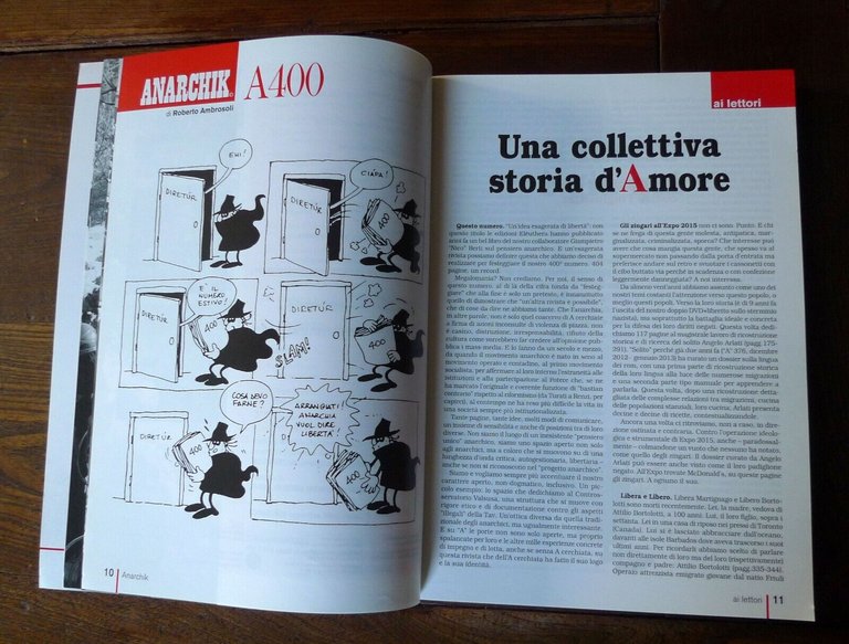 A RIVISTA ANARCHICA n.400 2015[cucina rom/NO TAV/Emma Goldman,ANARCHIA