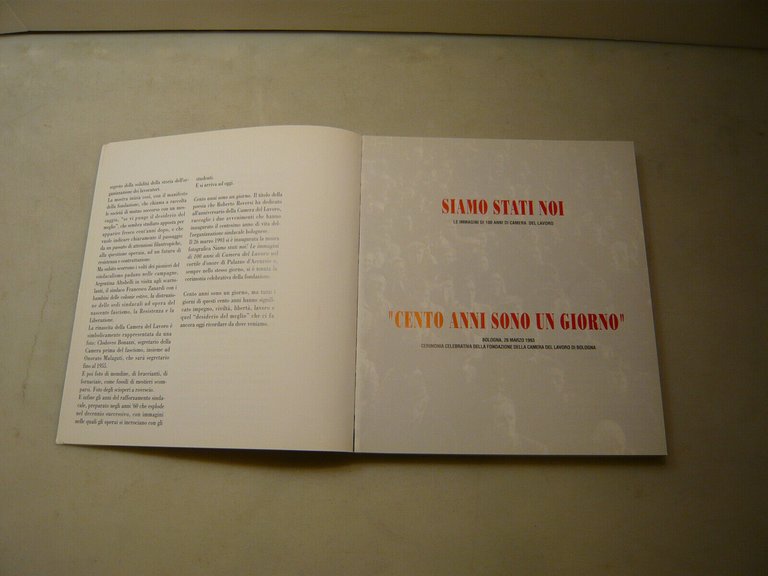AA.VV.,100 ANNI SONO UN GIORNO,Bologna,1993