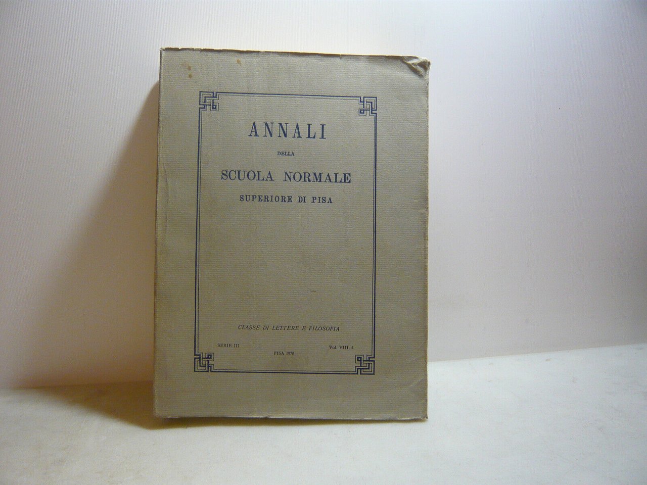 AA.VV.,ANNALI DELLA SCUOLA NORMALE SUPERIORE DI PISA,Pisa,1978