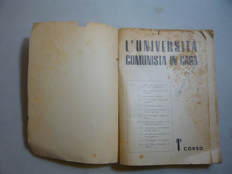 AA.VV.,L'UNIVERSITA COMUNISTA IN CASA,Roma