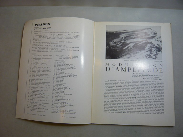 AA.VV.,PHASES,n.1-II serie,Parigi,1969[francese,rivista