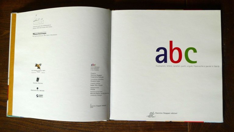ABC.ILLUSTRAZIONI,LETTERE,CARATTERI,FILASTROCCHE,2000 Stoppani[Bologna,bambini