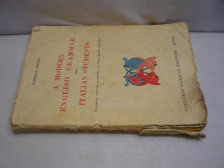 Achille Sardo,A MODERN ENGLISH GRAMMAR FOR ITALIAN STUDENTS,Roma1955
