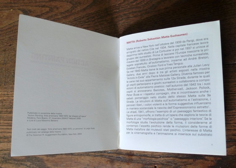 ACTION PAINTING.ARTE AMERICANA 1940-1970 DAL DISEGNO ALL'OPERA,2004[Modena