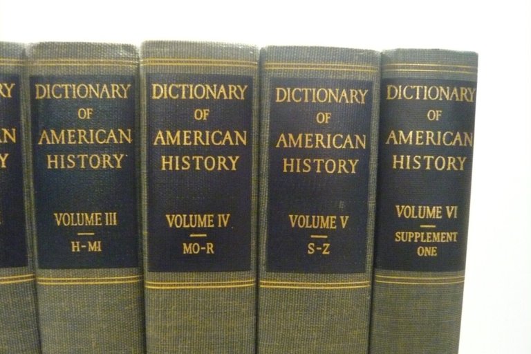 Adams,Coleman,DICTIONARY OF AMERICAN HISTORY, 7 voll., 1946