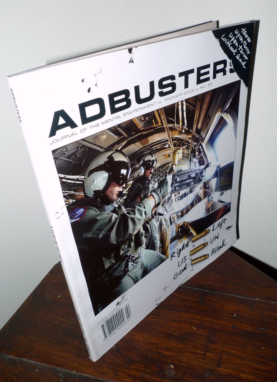 ADBUSTERS Magazine 52 MAR/APR 2004.TERROR UPON TERROR[anti-consumismo,grafica