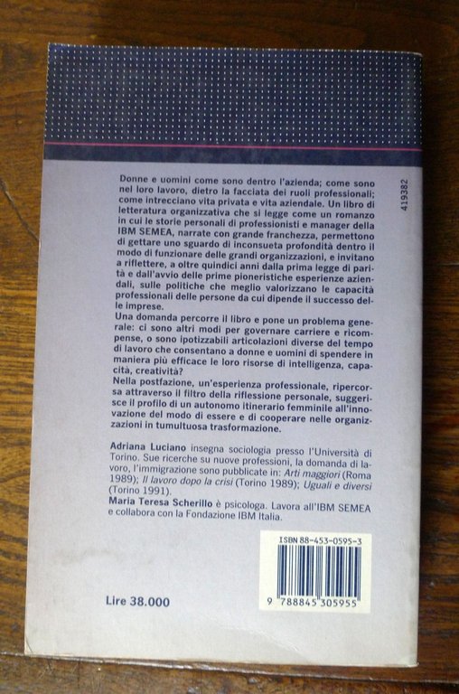 Adriana Luciano,TORNEI.DONNE E UOMINI IN CARRIERA,1993 ETAS[pari opportunità | Immagine Gallery 2