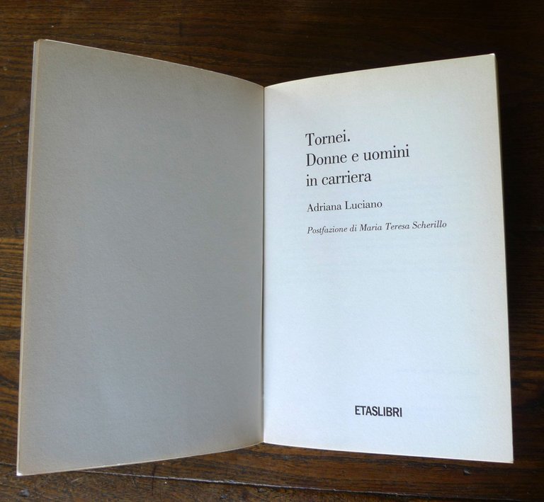 Adriana Luciano,TORNEI.DONNE E UOMINI IN CARRIERA,1993 ETAS[pari opportunità | Immagine Gallery 3