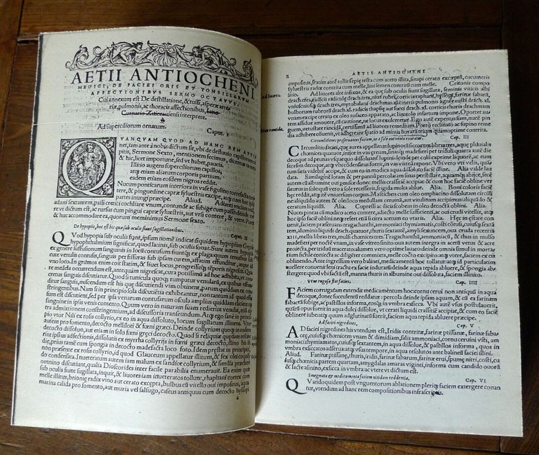[Aezio di Amida]AETII AMIDENI OPERA,1534 Venezia[ANASTATICA,MEDICINA