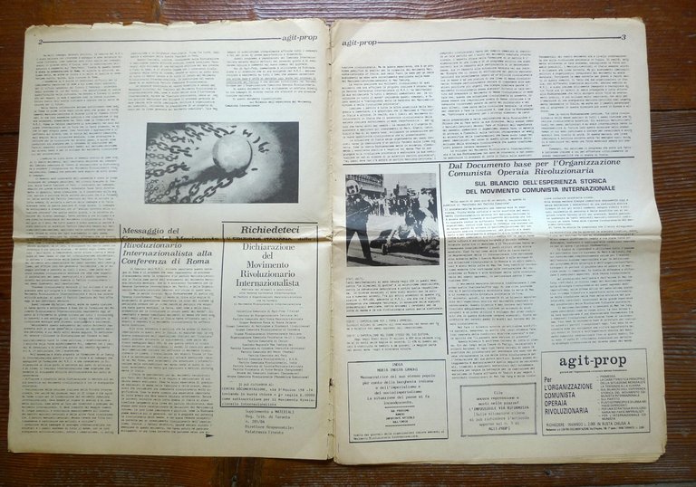 AGIT-PROP 1 1984.GIORNALE PER L'ORGANIZZAZIONE COMUNISTA OPERAIA RIVOLUZIONARIA | Immagine Gallery 2