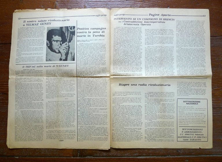 AGIT-PROP 1 1984.GIORNALE PER L'ORGANIZZAZIONE COMUNISTA OPERAIA RIVOLUZIONARIA | Immagine Gallery 6