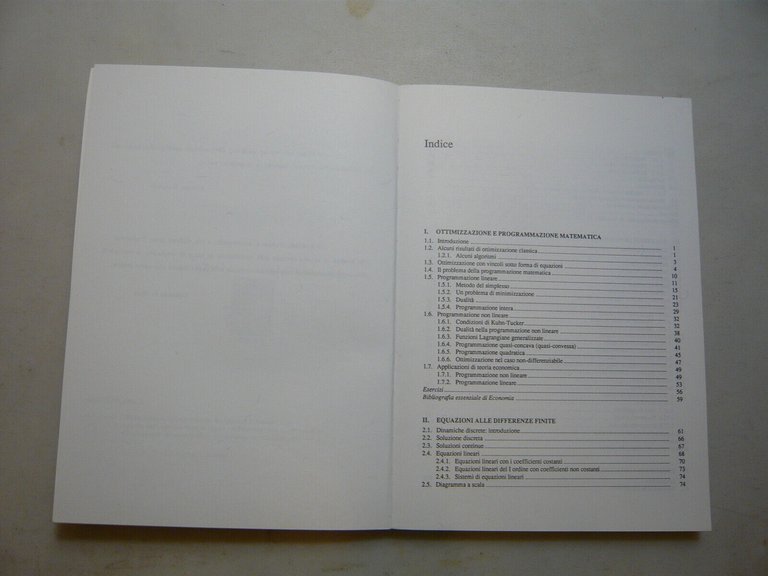 Agliardi-Agliardi,MATEMATICA PER LA TEORIA ECONOMICA,Bologna,1998