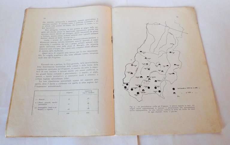Albani,CARTA AGRARIA DEL FRIGNANO,1956[geografia,agricoltura,Appennino,Modena