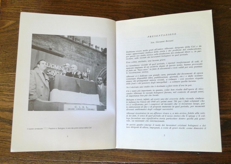 Alberani,LA FONDAZIONE DELLA CISL NEL SECONDO DOPOGUERRA,1998 Aspasia[SINDACATO