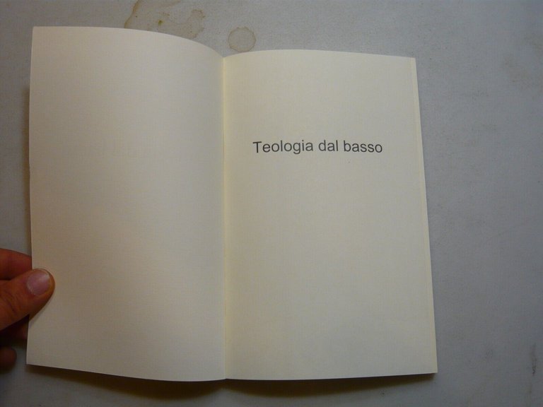 Alberto Forni,TEOLOGIA DAL BASSO, Alida Magnoni Editore, 2014