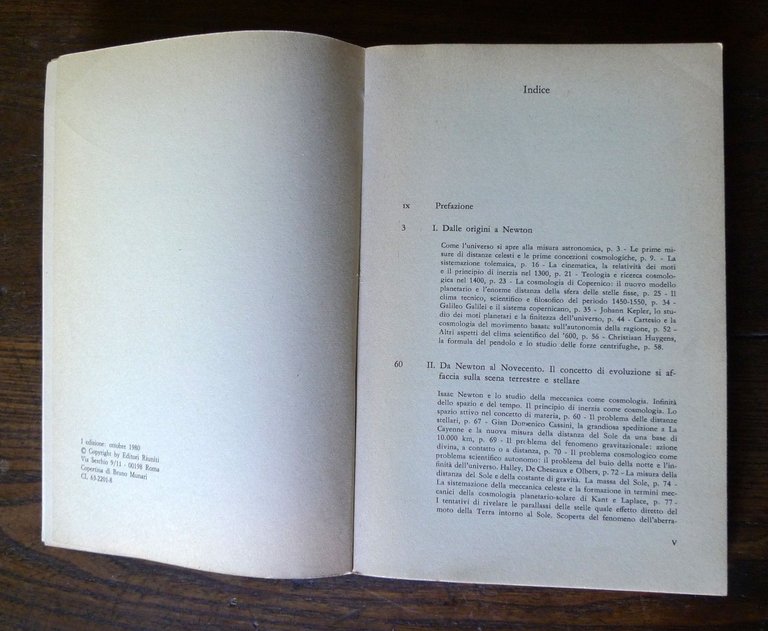 Alberto Masani,STORIA DELLA COSMOLOGIA,1980 Editori Riuniti I^ed[astronomia