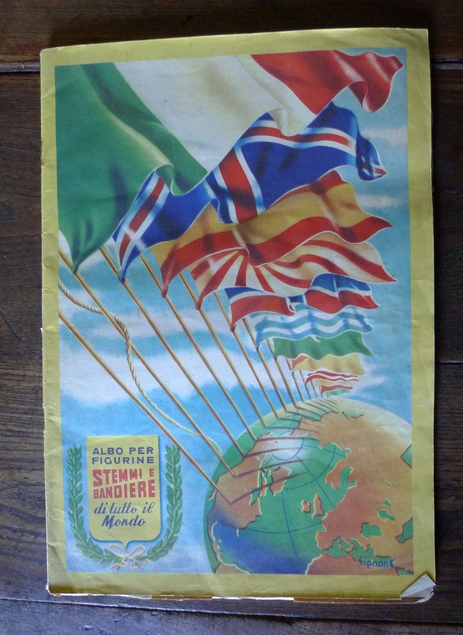 ALBO PER FIGURINE.STEMMI E BANDIERE DI TUTTO IL MONDO,1951 Astra[COLL.LAMPO | Immagine principale