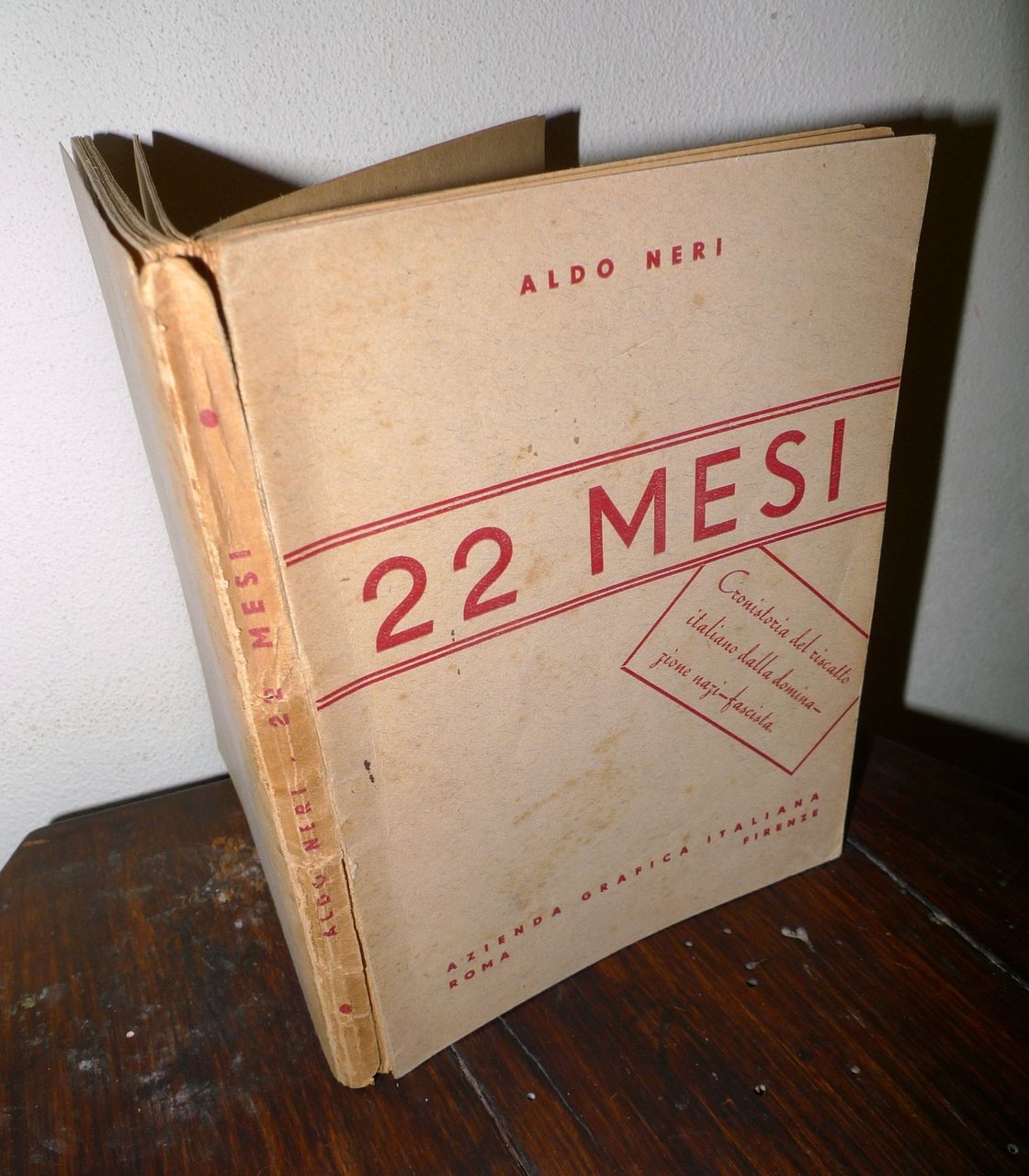 Aldo Neri,22 MESI.Cronistoria del riscatto italiano[nazismo,fascismo,resistenza