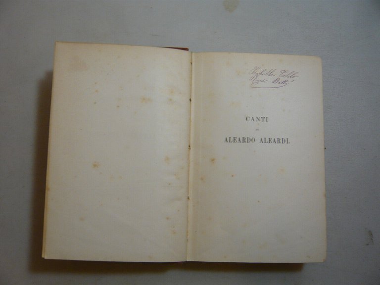 Aleardi,CANTI,Firenze,1878