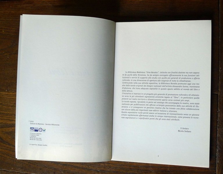 Alessandro Sanna,TRA I LIBRI,Mantova 2010[catalogo mostra,illustrazione,bambini