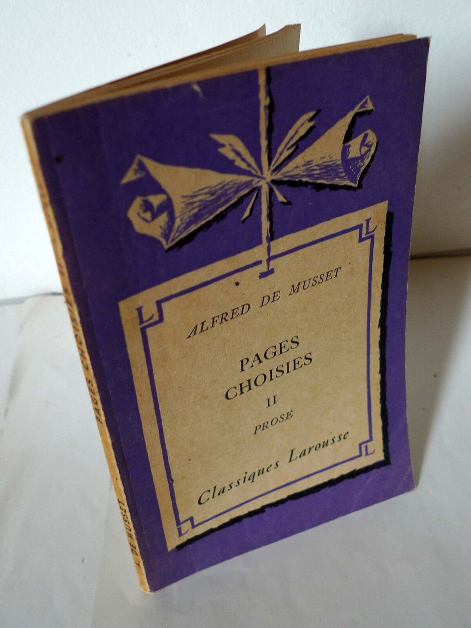 Alfred de Musset,PAGES CHOISIES II.PROSE,1934 Larousse[Confession d'un enfant