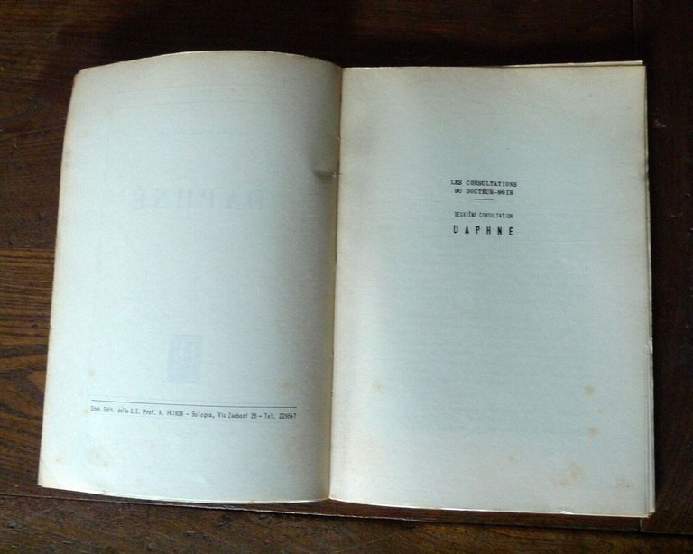 Alfred de Vigny,DAPHNÉ,Patron 1960[LETTERATURA FRANCESE