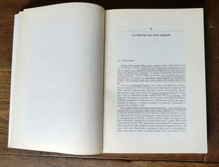 Alibrandi/Ferri,IL DIRITTO DEI BENI CULTURALI,1988[patrimonio storico-artistico