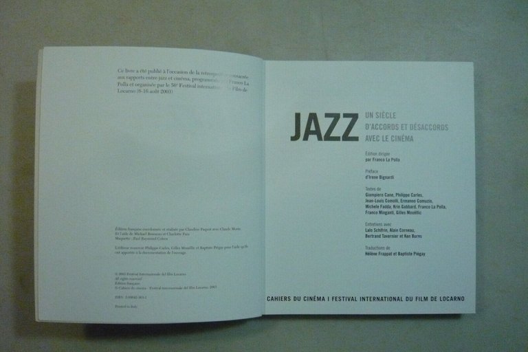 ALL THAT JAZZ.Un siècle d’accords et désaccords avec le cinema,Locarno …