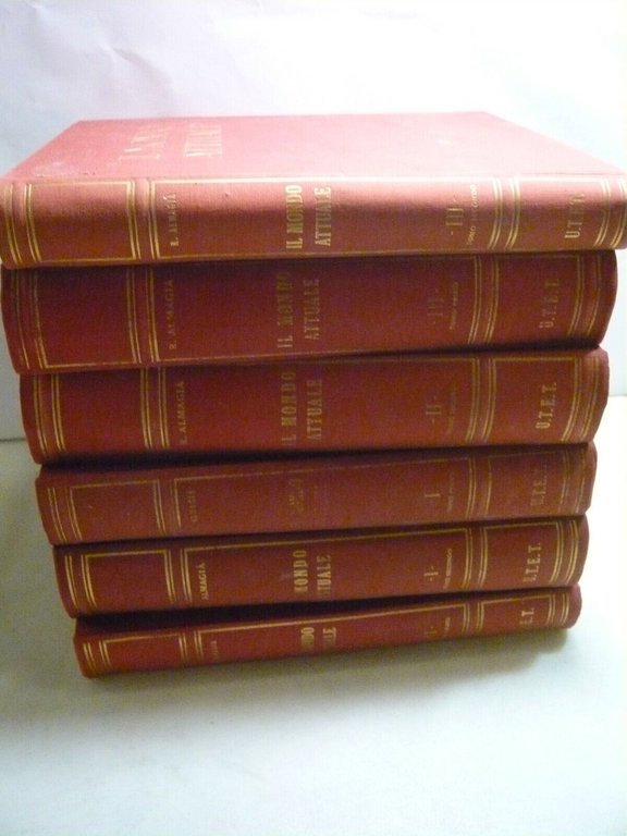 Almagià,IL MONDO ATTUALE,Utet, Torino, 1953[6 voll. completa