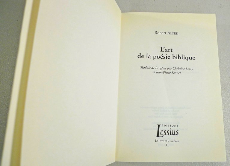 Alter,L’ART DE LA POESIE BIBLIQUE,2003 Lessius[poesia,Bibbia,Antico Testamento