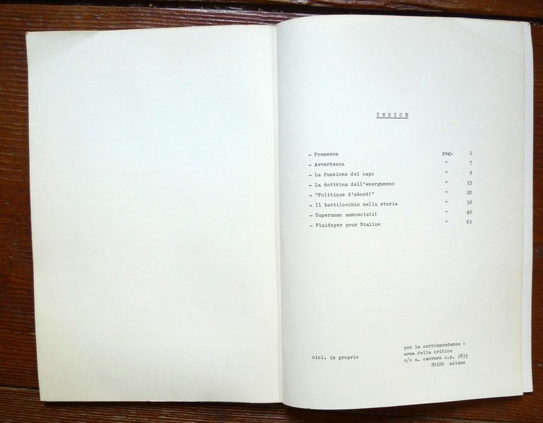 Amadeo Bordiga,SUPERUOMO AMMOSCIATI!,1974 Arma della Critica[PCInt,comunismo | Immagine Gallery 5