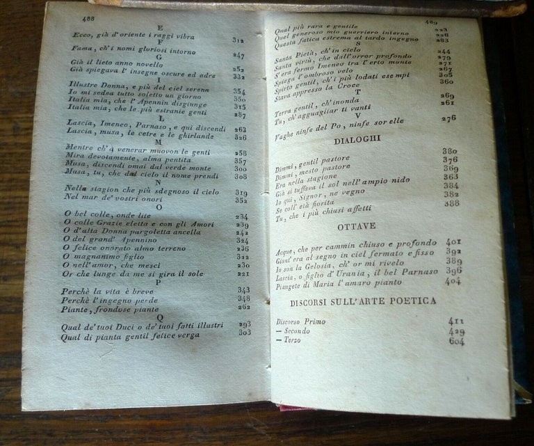 AMINTA.FAVOLA BOSCHERECCIA DI TORQUATO TASSO,1824 Molini[POESIE,ARTE POETICA