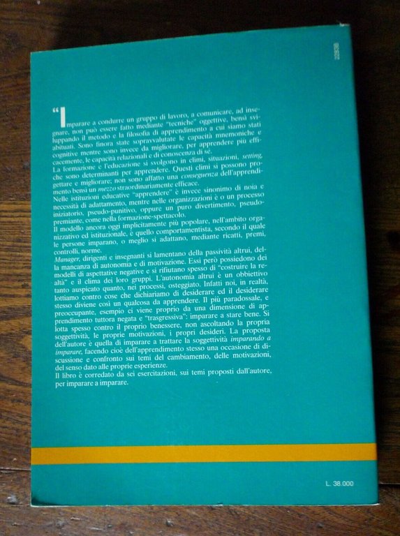 Amovilli,IMPARARE A IMPARARE.Manuale di formazione aspecifica,1994[psicologia