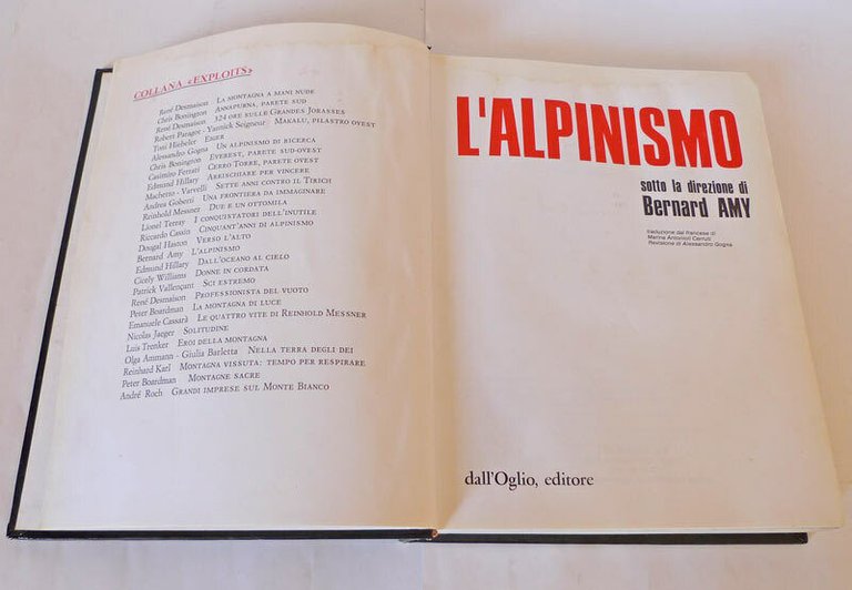Amy,L'ALPINISMO,1983 dall’Oglio[guida,montagna,escursionismo,arrampicata