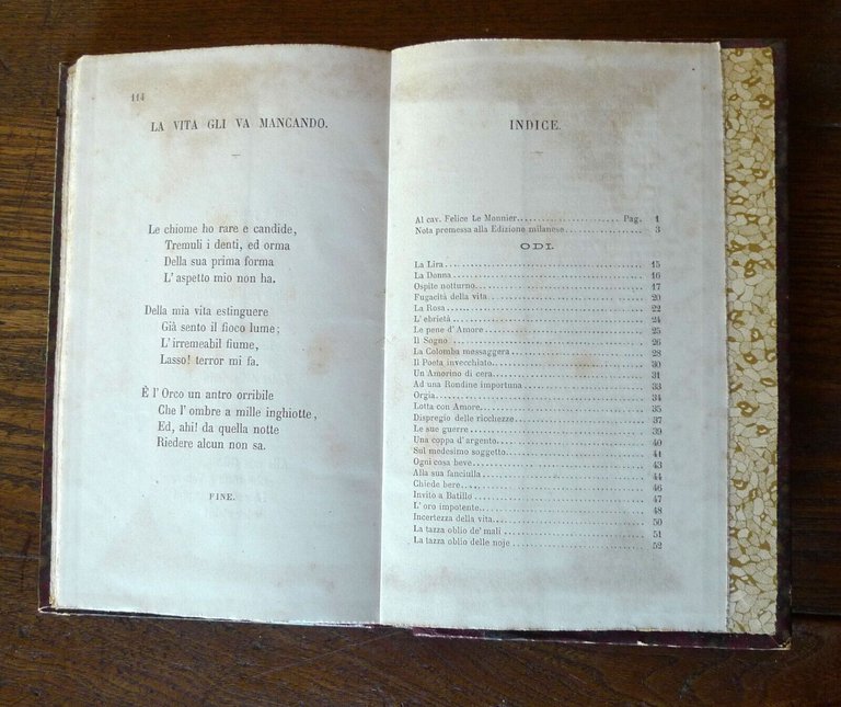 ANACREONTE,ODI.TRAD.ANDREA MAFFEI,1875 Le Monnier[POESIA GRECA ANTICA