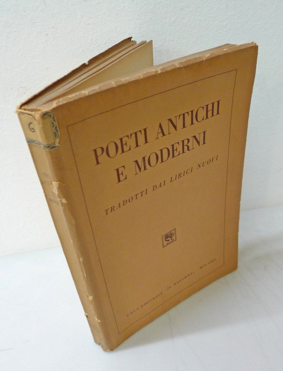 Anceschi,POETI ANTICHI E MODERNI Tradotti dai lirici nuovi,1945 Balcone[poesia