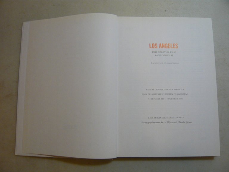 Andersen,LOS ANGELES: A CITY ON FILM,Vienna,2008[tedesco,inglese,cinema