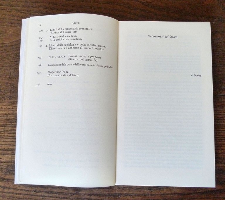 André Gorz,METAMORFOSI DEL LAVORO,2001 Bollati Boringhieri