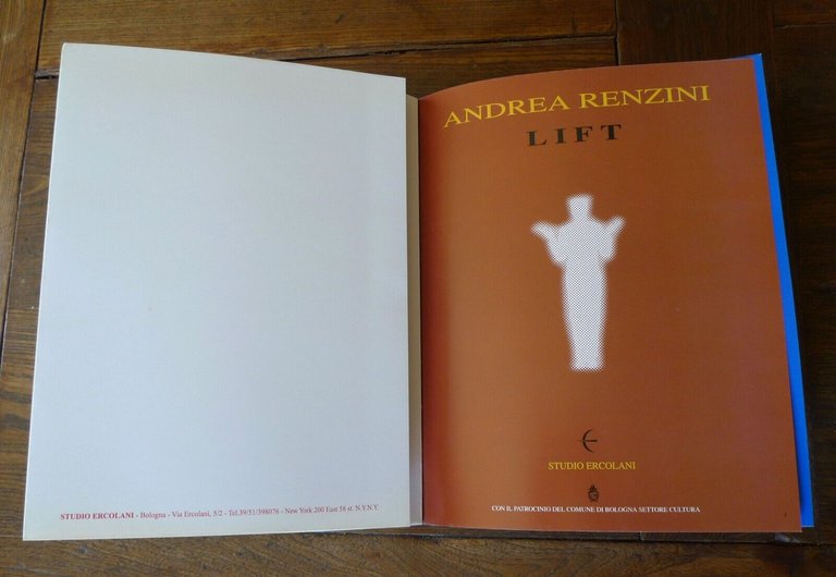 Andrea Renzini,LIFT,1997 Studio Ercolani[arte contemporanea,Bologna,catalogo
