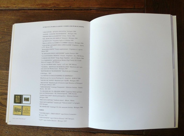 Andrea Renzini,LIFT,1997 Studio Ercolani[arte contemporanea,Bologna,catalogo