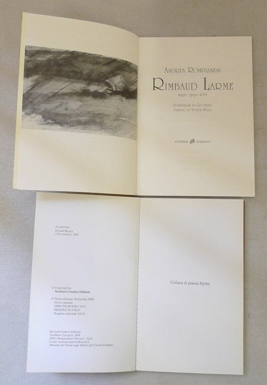 Andrea Rompianesi,RIMBAUD LARME/IL GRIDO,2007 Anterem/Scrittura creativa[poesia